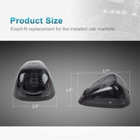 img 3 attached to 🚗 Partsam 5X Дымчатый маркер для крыши + 5X оранжевых светодиодных ламп T10 (сборка) Совместим с E150 E250 E350 E450 F150 F250 F350 F450 F550 Super Duty с фонарями на крыше (1999-2016)