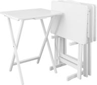 casual home 660 41 set white table: perfect blend of style and functionality logo
