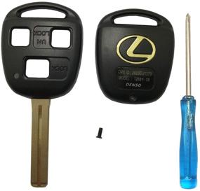 img 4 attached to 🔑 Lexus ES GS GX IS LS LX RX SC IS300 IS330 GX470 GX300 RX300 Key Fob Cover - Enhanced Replacement Keyless Entry Remote Key Shell