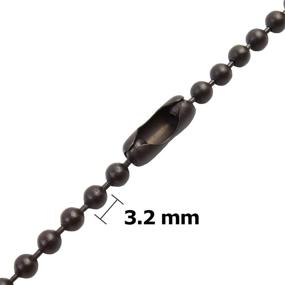 img 2 attached to Blue Donuts Ceiling Fan Pull Chain Extender 3.2mm Diameter Oil Rubbed Bronze Chain Extension, Pack of 6 – 12, 24 & 36 Inch Lengths, Metal