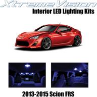 🔵 enhance your scion fr-s interior: xtremevision interior led kit for 2013-2015 frs (10 pieces) in blue + installation tool logo