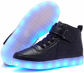 img 2 attached to Sufuinu Charging Sneakers Breathable Performance Black Boys' Shoes