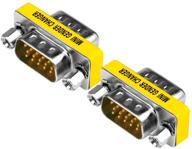 электоп 2-pack hd15 vga мужской коннектор к мужскому m/m мини-переходнику для пк - улучшенная версия, оптимизированная для поисковой оптимизации. логотип