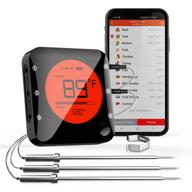  BFOUR Meat Thermometer Wireless Bluetooth, LCD Digital Meat  Thermometer with Dual Probe, Wireless Remote BBQ Thermometer for Smoker  Kitchen Cooking Grill Thermometer Timer for Grilling BBQ Oven: Home &  Kitchen