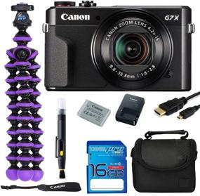 img 4 attached to 📷 Canon PowerShot G7 X Mark II Compact Digital Camera Bundle with Spider Tripod and 16 GB Memory Card