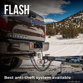 img 1 attached to 🔒 Fastway Flash ALBM 44-00-4606: Adjustable Dual Locking Aluminum Ball Mount with 6 Inch Drop, Secure & Stylish Chrome Plated Balls