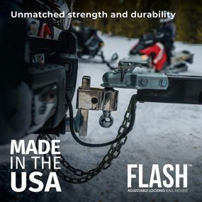img 3 attached to 🔒 Fastway Flash ALBM 44-00-4606: Adjustable Dual Locking Aluminum Ball Mount with 6 Inch Drop, Secure & Stylish Chrome Plated Balls