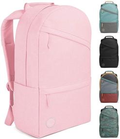 img 4 attached to 🎒 25L Legacy Backpack with Laptop Compartment Sleeve - Simple Modern Travel Bag for Men & Women - Ideal for College, Work, and School - Blush