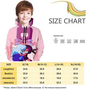 img 1 attached to 👕 WWT Steven Universe Digital Sweatshirt for Boys' Fashion - Hoodies & Sweatshirts