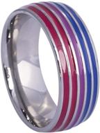 bisexual stainless steel comfort band logo