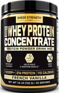 whey protein powder supplement concentrate logo