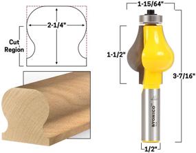 img 1 attached to 🛠️ Enhance Your Staircase with Yonico 18224 Handrail Router Standard