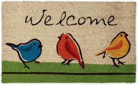 img 4 attached to 🐦 DII Natural Coir Fiber, 18x30" Entry Way Outdoor Door Mat with Non Slip Backing - For the Birds: Stylish and Durable Welcome Mat for Your Outdoor Space
