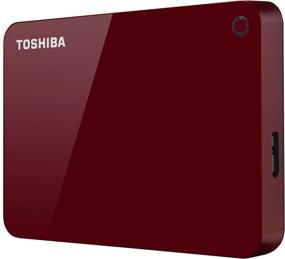 img 2 attached to Toshiba Canvio Advance 1TB USB 🔴 3.0 Portable External Hard Drive - Red (HDTC910XR3AA)