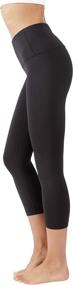 img 2 attached to Yogalicious High Waist Ultra Soft Lightweight Capris - Premium High Rise Yoga Pants