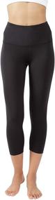 img 3 attached to Yogalicious High Waist Ultra Soft Lightweight Capris - Premium High Rise Yoga Pants