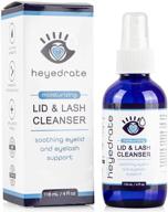 heyedrate lid and lash cleanser: нежный спрей на основе гипохлористой кислоты для эффективного снятия раздражения глаз и облегчения век (4 унции, предоставляет запас на 4 месяца) логотип