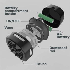 img 3 attached to Мини-пылесос IGOKOTI для стола - портативный пылесос для стола 🖥️ (батарейки не включены)