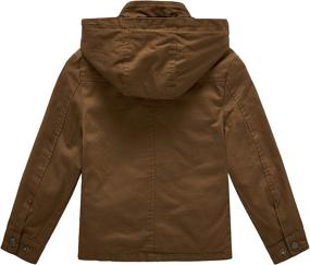 img 3 attached to WenVen Girls Cotton Jackets Removable Boys' Clothing for Jackets & Coats