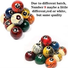 img 2 attached to 🎱 CUPPA Complete Set of 16 Professional Pool Balls/Billiard Balls for Pool Tables - Enhance Your Game with Quality