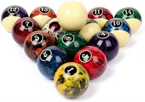 img 4 attached to 🎱 CUPPA Complete Set of 16 Professional Pool Balls/Billiard Balls for Pool Tables - Enhance Your Game with Quality