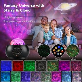 img 3 attached to Webcem Galaxy Projector Star Light Projector with Bluetooth Music Speaker, Remote Control, Night Light Projector for Kids and Adults Bedroom