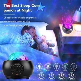 img 1 attached to Webcem Galaxy Projector Star Light Projector with Bluetooth Music Speaker, Remote Control, Night Light Projector for Kids and Adults Bedroom