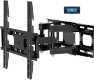 📺 kdg full motion tv wall mount bracket for 32-65 inch flat & curved tvs - dual swivel articulating arms, tilt and extension - vesa 400x400mm, 121lbs capacity logo