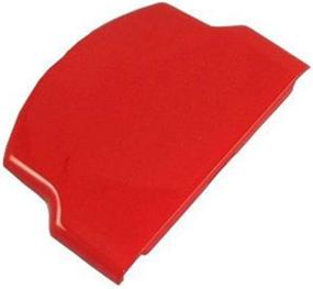 img 1 attached to 🔴 Red Battery Back Door Cover Case for PSP 2000 2001 3000 3001 - Repair Parts Replacement