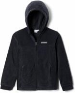 🧥 columbia steens fleece jacket in spruce - boys' clothing logo