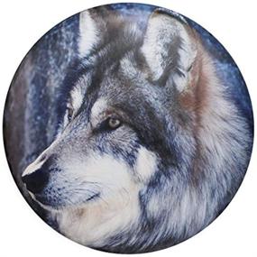 img 4 attached to 🐺 Sofu Spare Tire Cover – Waterproof & Dust-Proof Wolf PVC Leather Wheel Cover (17" for Diameter 31"-33") - Universal Fit for Jeep, Trailer, RV, SUV, Camper, and Vehicle