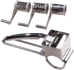 img 4 attached to 🧀 LOVKITCHEN Rotary Cheese Grater: Ultra Sharp Stainless Steel Cylinders for Easy Slicing, Shredding, and Grating