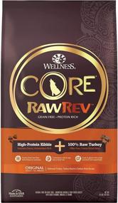 img 4 attached to 🐶 Wellness CORE RawRev Grain Free Dry Dog Food with Deboned Turkey & Turkey Meal Kibble, Freeze Dried Turkey, High Protein Recipe, Natural & Healthy, Made in USA, No Fillers, Adult Formula for All Breeds