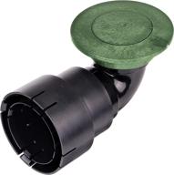 efficient nds 430 pop-up drainage emitter: 3 in. & 4 in. pipes, with elbow and adapter - green plastic логотип