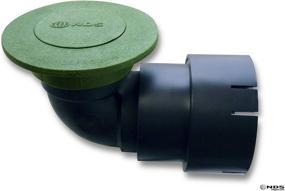 img 1 attached to Efficient NDS 430 Pop-Up Drainage Emitter: 3 in. & 4 in. Pipes, with Elbow and Adapter - Green Plastic