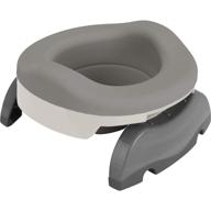 🚽 kalencom potette plus potty value pack: 2-in-1 portable potty and reusable collapsible liner - ideal for home use (white/gray) logo