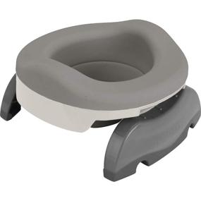 img 4 attached to 🚽 Kalencom Potette Plus Potty Value Pack: 2-in-1 Portable Potty and Reusable Collapsible Liner - Ideal for Home Use (White/Gray)