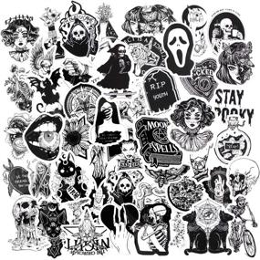 img 3 attached to Stickers Aesthetic Waterproof Skateboard Luggage Laptop Accessories