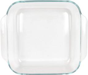 img 2 attached to 🍲 Pyrex 8-Inch Square Baking Dish with Convenient Blue Plastic Lid