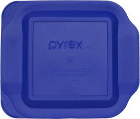 img 1 attached to 🍲 Pyrex 8-Inch Square Baking Dish with Convenient Blue Plastic Lid