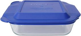 img 4 attached to 🍲 Pyrex 8-Inch Square Baking Dish with Convenient Blue Plastic Lid