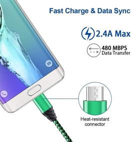 img 2 attached to 🔌 Dual USB Wall Charger Plug with 2-Pack Micro USB Cable – Compatible Android Charger Cord for Moto E6 E5 G5 G6 Play