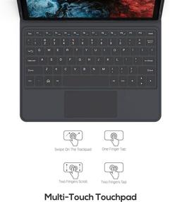img 1 attached to 🔌 Vastking Kingpad K10 Docking Keyboard Case - 80 Keys, 5 Pin Connection, Grey, Foldable (Only for K10 Tablet)