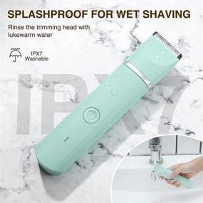 img 1 attached to Waterproof Trimmer Electric Rechargeable Washable