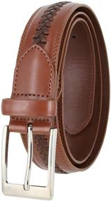 img 1 attached to LA1130 32mm Leather Casual Dress Men's Belt - Versatile and Stylish Accessories