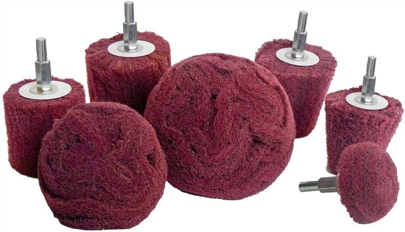 non woven abrasive buffing attachments assorted 로고