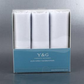 img 3 attached to 🧣 Shopstyle Men's Accessories: YEA0106 Cotton Handkerchiefs - Exquisite Handkerchiefs for Style-conscious Men