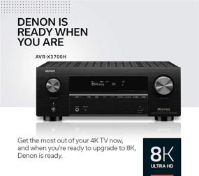 img 2 attached to 🔊 Denon AVR-X3700H 8K Ultra HD 9.2 Channel (105W X 9) AV Receiver 2020 Model - 3D Audio & Video with IMAX Enhanced, Optimized for Gaming, Music Streaming, Alexa + HEOS