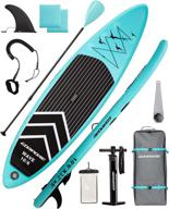10'6 ft inflatable stand up paddle board: 🏄 gorpore sup with non-slip deck and free premium accessories logo