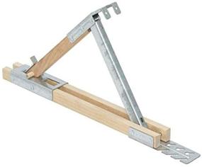 img 1 attached to Enhance Safety and Flexibility with Qualcraft 2510 Adjustable Wood/Steel Roof Bracket, 12-Inch